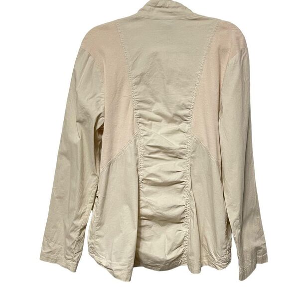 XCVI Lightweight Cotton Zip Front Jacket XL - Picture 4 of 7